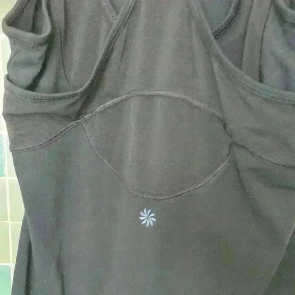 Athleta Active Gym Yoga Racer back Tank Top Black - Picture 12 of 13